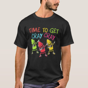 Dabbing Crayon First Day Of School Time To Get Cra T-Shirt