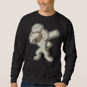Dabbing Cream Poodle Dog Sweatshirt