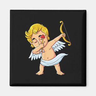 Dabbing Cupid Valentines Day Fun Boys Girls Kids Magnet