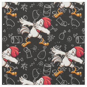 dabbing dab chicken fabric