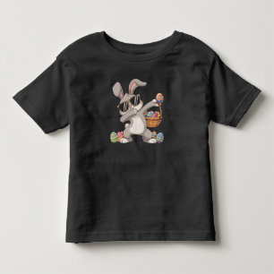 Dabbing Dab Rabbit Bunny Easter Eggs Basket Toddler T-Shirt