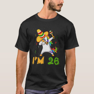 Dabbing Dab Unicorn Age 26 Years Birth Born Cinco T-Shirt