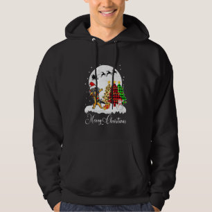 Dabbing Dachshund Dab Dog Christmas Tree Xmas Hoodie