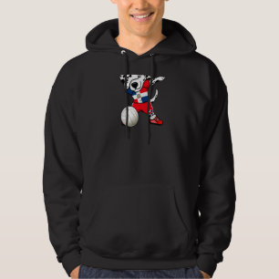 Dabbing Dalmatian Dominican Republic Volleyball Je Hoodie