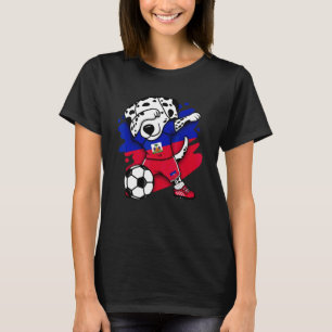 Dabbing Dalmatian Haiti Soccer Fans Jersey Haitian T-Shirt