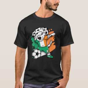 Dabbing Dalmatian Ireland Soccer Fans Jersey Irish T-Shirt