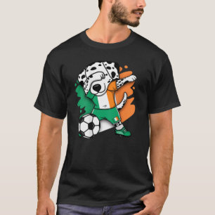Dabbing Dalmatian Ireland Soccer Fans Jersey Irish T-Shirt