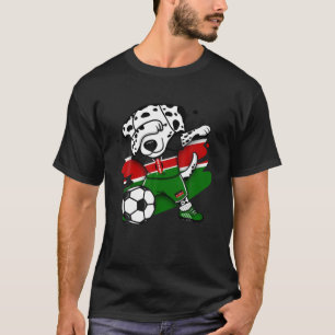 Dabbing Dalmatian Kenya Soccer Fans Jersey Kenyan T-Shirt
