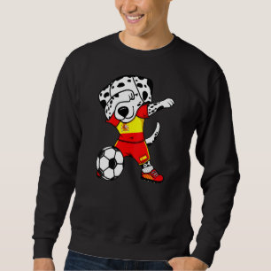 Dabbing Dalmatian Spain Soccer Fans Jersey Spanish Sweatshirt