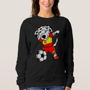 Dabbing Dalmatian Spain Soccer Fans Jersey Spanish Sweatshirt