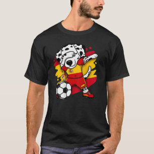 Dabbing Dalmatian Spain Soccer Fans Jersey Spanish T-Shirt