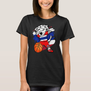 Dabbing Dalmatian Thailand Basketball Jersey Bball T-Shirt
