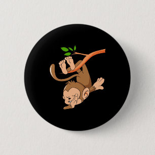Dabbing Dance Monkey 6 Cm Round Badge