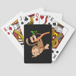 Dabbing Dance Monkey Playing Cards