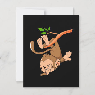 Dabbing Dance Monkey Thank You Card