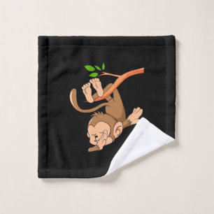 Dabbing Dance Monkey Wash Cloth