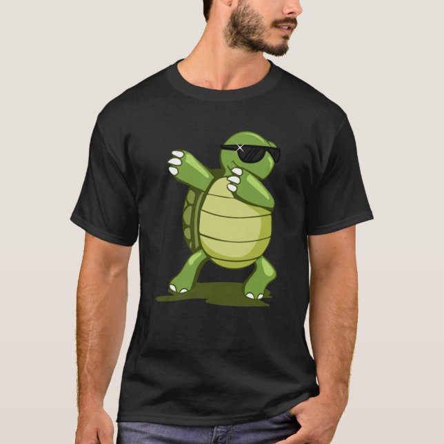 Dabbing dance turtle T-Shirt (Front)