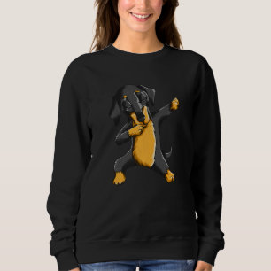 Dabbing Daschund Motif Dachshund Dog Owner Dog Dac Sweatshirt