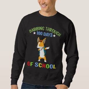 Dabbing Days Of School Corgi Dog Puppy Sweatshirt