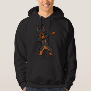 Dabbing Doberman Pinscher Dobie Dog Boys Hoodie