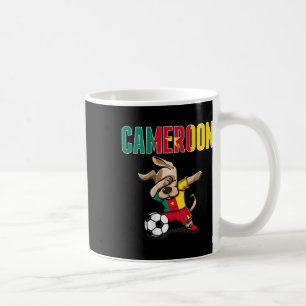 Dabbing Dog Cameroon Soccer Lovers Jersey Cameroon Coffee Mug