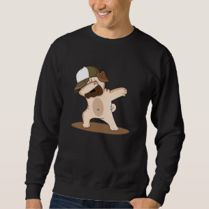 Dabbing Dog Dogs Love Funny Cool Kids Gift Idea Sweatshirt