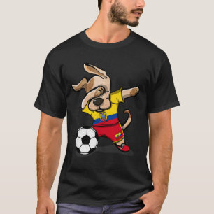 Dabbing Dog Ecuador Soccer Fans Jersey Ecuadorian T-Shirt