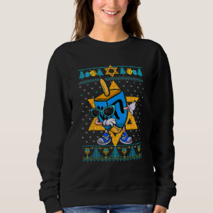 Dabbing Dreidel Funny Ugly Hanukkah Sweater Jewish