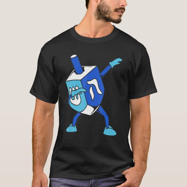 Dabbing Dreidel Hanukkah Chanukah Jewish Holiday P T-Shirt (Front)