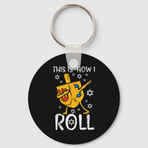 Dabbing Dreidel Ugly Hanukkah Funny Chanukah Men W Key Ring