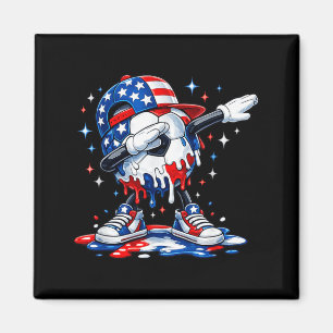 Dabbing Drip Soccer Ball Boys Men Kids Toddler 4th Magnet