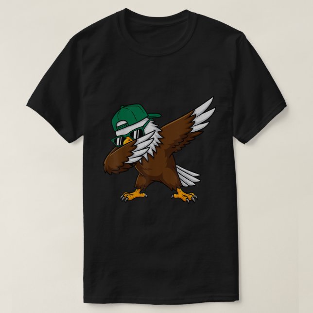 Dabbing Eagle Funny Youth USA Shirt (Design Front)