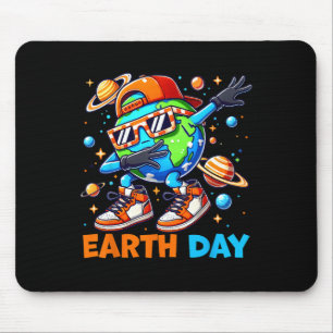 Dabbing Earth Day 2025 Cute Earth Day Kids Toddler Mouse Pad
