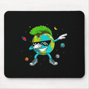 Dabbing Earth Recycling Conversation Space Science Mouse Pad
