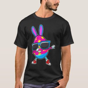 Dabbing Easter Bunny Egg Hunt Eggs Dab Dance Kids T-Shirt