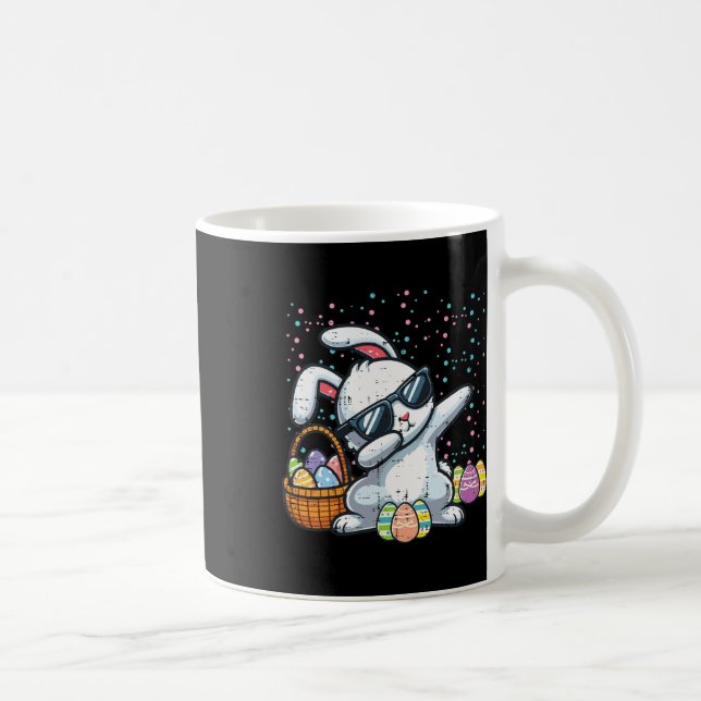 Dabbing Easter Bunny Eggs Sket Rabbit Dance Men Wo Coffee Mug (Right)