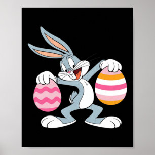 Dabbing Easter Bunny Poster