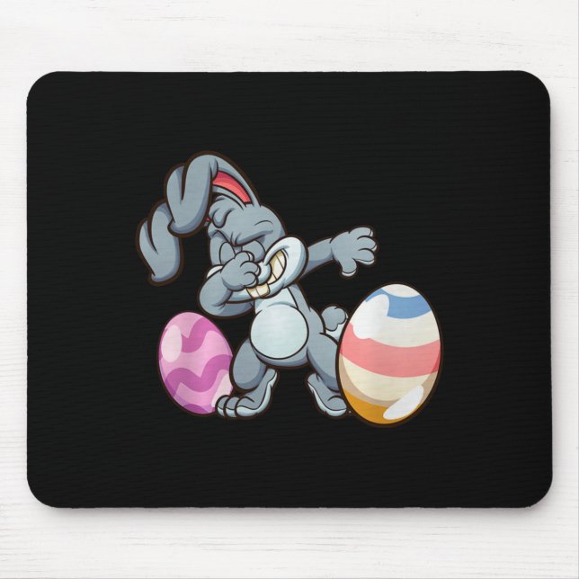 Dabbing Easter Bunny Premium Tri-blend  Mouse Pad (Front)