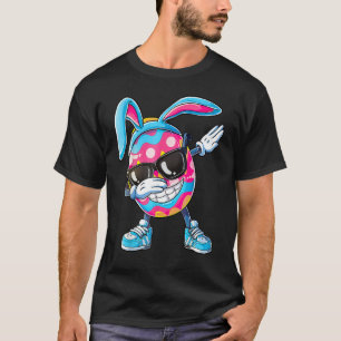 Dabbing Easter Egg Boys Kids Girls Hunter Bunny E T-Shirt