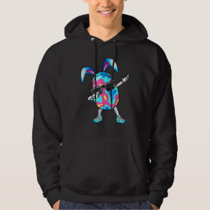 Dabbing Easter Egg Bunny Ears Easter Day Hunter Hu Hoodie