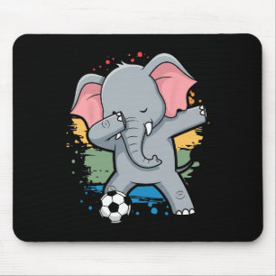 Dabbing Elephant - Soccer Lovers Jersey Footll Fan Mouse Pad