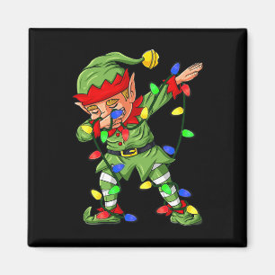 Dabbing Elf Christmas Tree Lights Boys Kids Dab Xm Magnet
