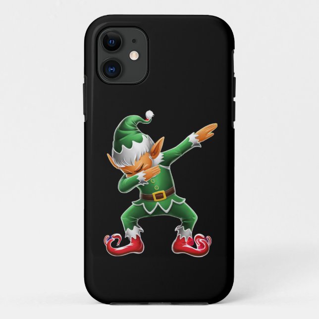 Dabbing Elf Costume Christmas Squad Xmas Case-Mate iPhone Case (Back)