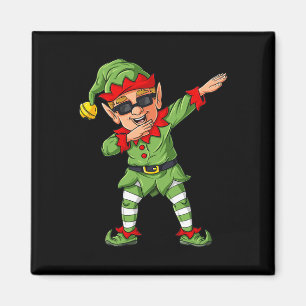 Dabbing Elf Family Matching Christmas Boys Girls K Magnet