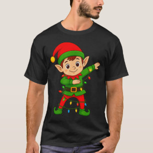 Dabbing Elf Shirt Costume Christmas Squad Men Boy
