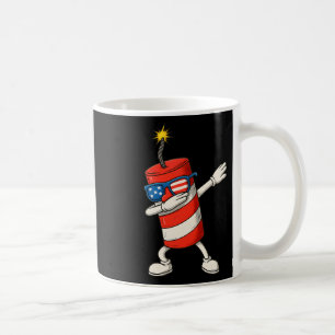 Dabbing Firecracker Funny 4th Of July Boys Kids Te Coffee Mug