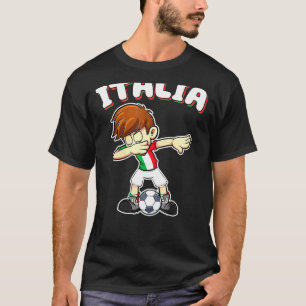Dabbing Football Soccer Boy Italy Italia Kids Ital T-Shirt