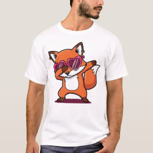 Dabbing Fox Funny Cute Dab Dance T-Shirt