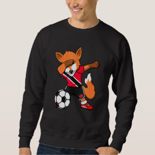Dabbing Fox Trinidad And Tobago Soccer Fans Jersey Sweatshirt