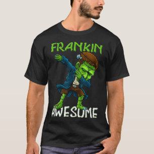 Dabbing Frankenstein Halloween Frankin Awesome T-Shirt